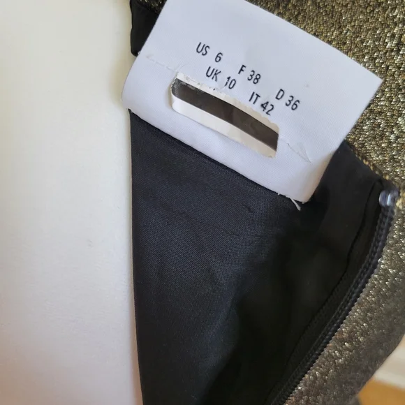 Akris Punto gold lame dress - Picture 7 of 7
